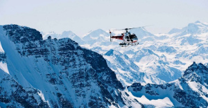 Mission en hélicoptère héliports dans les alpes Suisse (1)