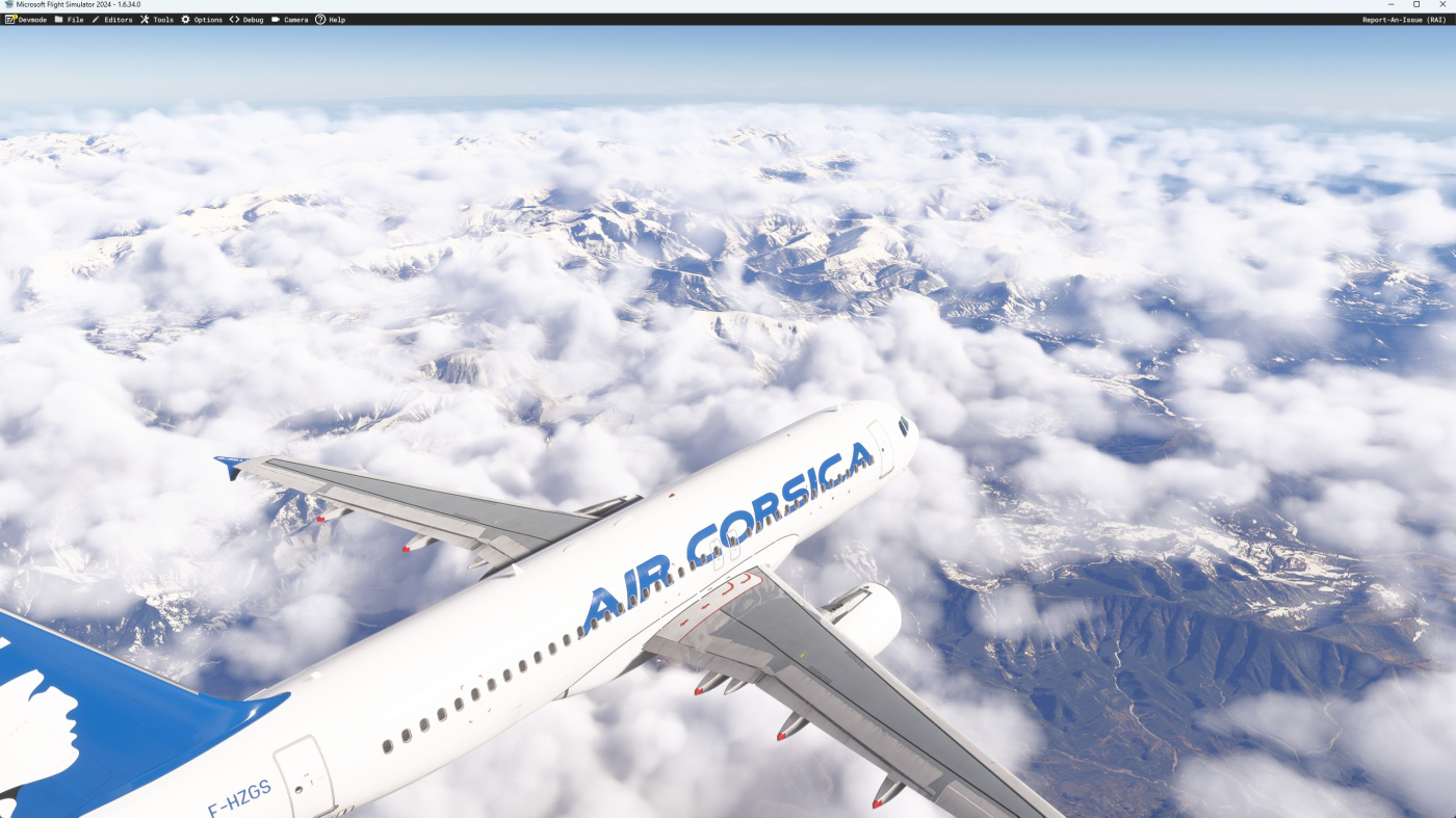 21-57 Vue sur les Alpes au travers des nuages