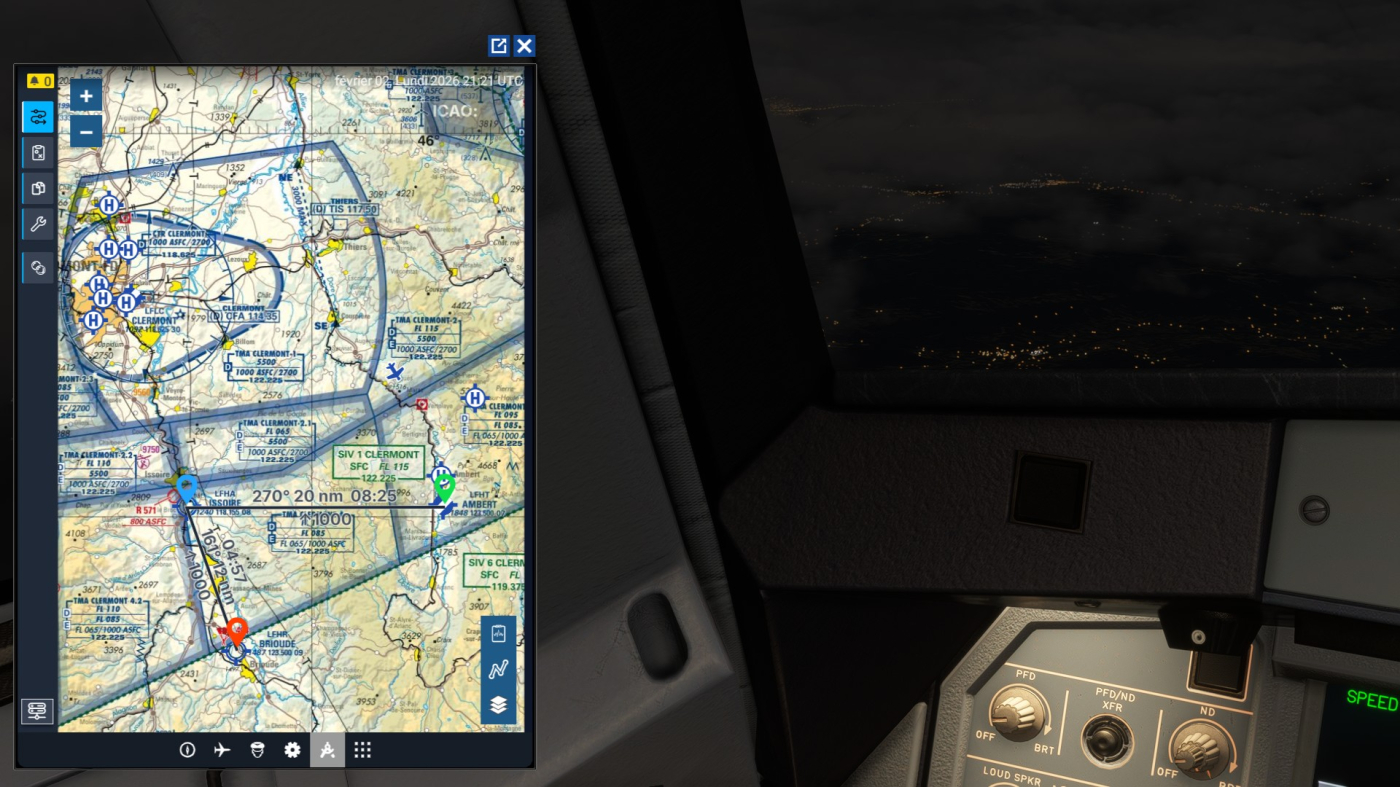 22-21-35-86 on peut tracer une nav, en cliquant sur un terrain les infos les cartes etc sont accessible 