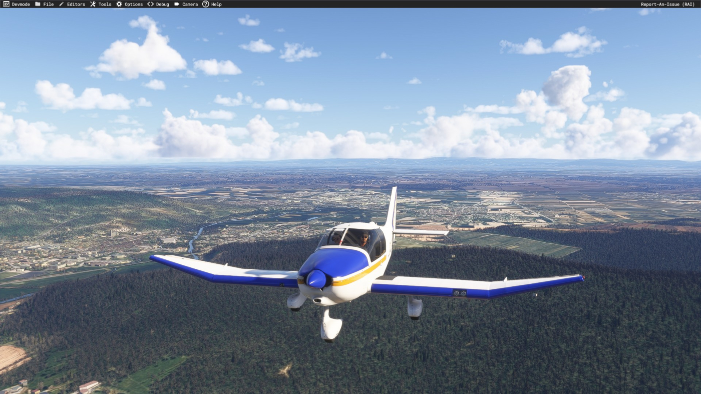 21-59-01 nous laissons Strasbourg en arrière plan direction ouest vers Herbéviller LF5423