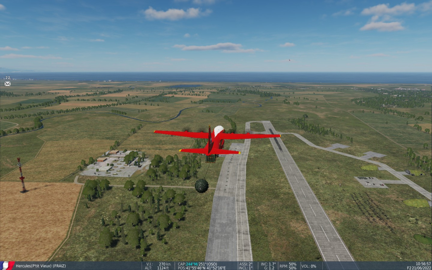 21 22 35  Et un largage