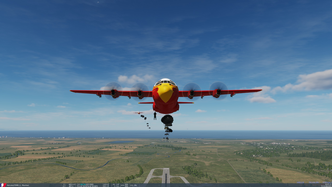 21-25 Laché simultané des paras