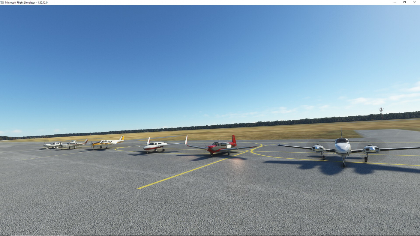 22-15-18-42- les avions LCA au parking de Cewice